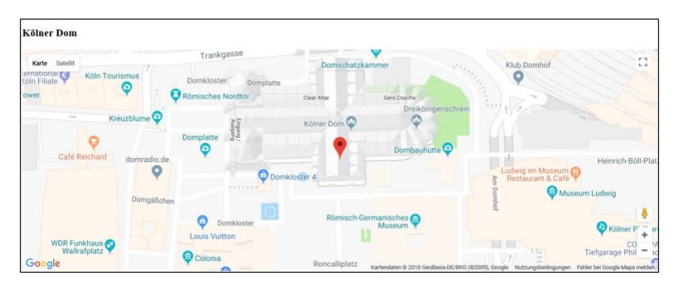 This map shows the layout of the Kölner Dom area in Cologne, Germany, including landmarks such as the cathedral’s main entrance, nearby churches like Domkloster and Domschatzkammer, cafés like Café Reichard, and museums such as the Römisch-Germanisches Museum near Roncalliplatz. You can also see key streets like Trankgasse and Domplatte with various shops, restaurants, and points of interest marked along them.