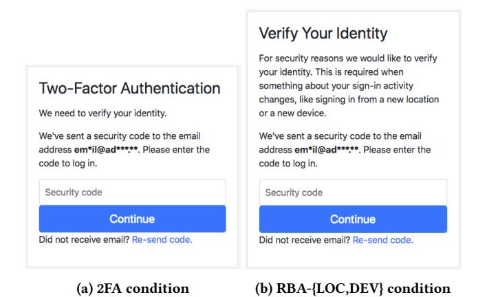 A digital login screen shows two methods for verifying identity: one requires entering a security code sent via email, while the other prompts you to confirm your account details before logging in with an entered code from the same email address.